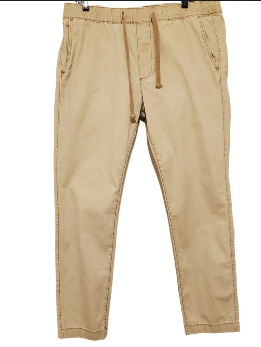 Hollister Men's Chino + Jogger Cream/Tan Size XL